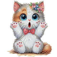 Load image into Gallery viewer, Diamond Painting - Partial Special Shaped - surprised cat (30*30CM)