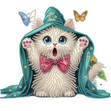 Load image into Gallery viewer, Diamond Painting - Partial Special Shaped - surprised cat (30*30CM)