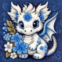 Load image into Gallery viewer, Diamond Painting - Full Round - white dragon (30*30CM)