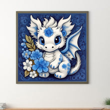 Load image into Gallery viewer, Diamond Painting - Full Round - white dragon (30*30CM)