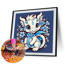 Load image into Gallery viewer, Diamond Painting - Full Round - little white dragon (30*30CM)