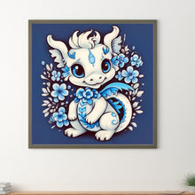 Load image into Gallery viewer, Diamond Painting - Full Round - little white dragon (30*30CM)