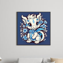 Load image into Gallery viewer, Diamond Painting - Full Round - little white dragon (30*30CM)
