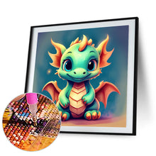 Load image into Gallery viewer, Diamond Painting - Full Round - Green Dragon (30*30CM)