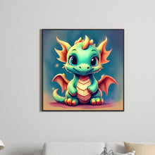 Load image into Gallery viewer, Diamond Painting - Full Round - Green Dragon (30*30CM)