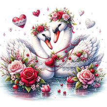 Load image into Gallery viewer, Diamond Painting - Full Round - Two swans (30*30CM)
