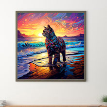 Load image into Gallery viewer, Diamond Painting - Full Round - glass art cat (30*30CM)