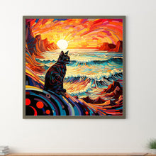Load image into Gallery viewer, Diamond Painting - Full Round - glass art kitten (30*30CM)