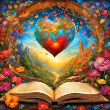 Load image into Gallery viewer, Diamond Painting - Full Round - Love and books (30*30CM)