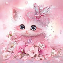 Load image into Gallery viewer, Diamond Painting - Full Round - cute cat (30*30CM)