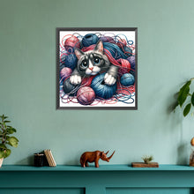 Load image into Gallery viewer, Diamond Painting - Full Round - Hair ball cat (30*30CM)