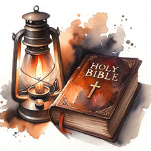 Load image into Gallery viewer, Diamond Painting - Full Round - god bless you bible (30*30CM)