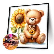 Load image into Gallery viewer, Diamond Painting - Full Round - flower bear (30*30CM)