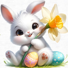 Load image into Gallery viewer, Diamond Painting - Full Round - easter bunny (30*30CM)