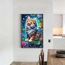 Load image into Gallery viewer, Diamond Painting - Full Round - glowing cat (40*60CM)