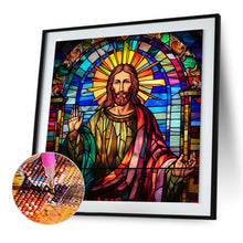 Load image into Gallery viewer, Diamond Painting - Full Round - glass art jesus (30*30CM)