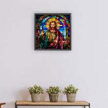Load image into Gallery viewer, Diamond Painting - Full Round - glass art jesus (30*30CM)