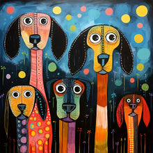 Load image into Gallery viewer, Diamond Painting - Full Round - color puppy (30*30CM)