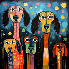 Load image into Gallery viewer, Diamond Painting - Full Round - color puppy (40*40CM)