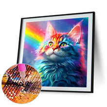 Load image into Gallery viewer, Diamond Painting - Full Round - rainbow cat cat (30*30CM)
