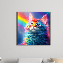 Load image into Gallery viewer, Diamond Painting - Full Round - rainbow cat cat (30*30CM)