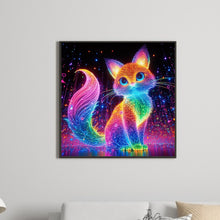 Load image into Gallery viewer, Diamond Painting - Full Round - rainbow fox (30*30CM)