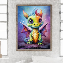 Load image into Gallery viewer, Diamond Painting - Full Round - Green Dragon (30*40CM)