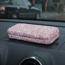 Load image into Gallery viewer, Diamond Eye Glasses Case Bling Rhinestones Eyeglass Storage Cases Box (Pink)