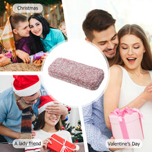 Load image into Gallery viewer, Diamond Eye Glasses Case Bling Rhinestones Eyeglass Storage Cases Box (Pink)