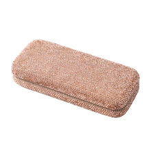 Load image into Gallery viewer, Diamond Eye Glasses Case Bling Rhinestones Eyeglass Storage Cases Box (Orange)