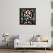 Load image into Gallery viewer, Diamond Painting - Full Square - glass art jesus (45*45CM)