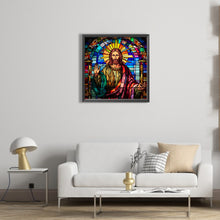 Load image into Gallery viewer, Diamond Painting - Full Square - glass art jesus (45*45CM)