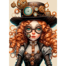 Load image into Gallery viewer, Diamond Painting - Full Square - curly hair girl (40*55CM)