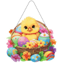 Load image into Gallery viewer, Easter Single-Sided Diamond Art Hanging Pendant for Office Home Decor (Chicken)