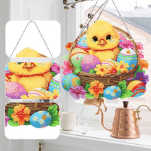 Load image into Gallery viewer, Easter Single-Sided Diamond Art Hanging Pendant for Office Home Decor (Chicken)