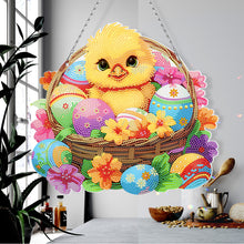 Load image into Gallery viewer, Easter Single-Sided Diamond Art Hanging Pendant for Office Home Decor (Chicken)