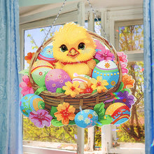 Load image into Gallery viewer, Easter Single-Sided Diamond Art Hanging Pendant for Office Home Decor (Chicken)