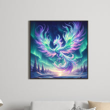 Load image into Gallery viewer, Diamond Painting - Full Round - Phoenix under the aurora (30*30CM)