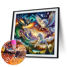 Load image into Gallery viewer, Diamond Painting - Full Round - Dragons and Pegasus and Unicorns (30*30CM)