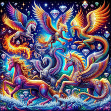 Load image into Gallery viewer, Diamond Painting - Full Round - Colorful mythical beasts (30*30CM)