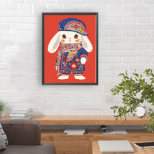 Load image into Gallery viewer, Diamond Painting - Full Round - bunny in floral dress (30*40CM)
