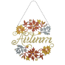 Load image into Gallery viewer, Acrylic Single-Sided Diamond Art Hanging Pendant for Home Decor (Autumn Leaf)