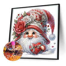Load image into Gallery viewer, Diamond Painting - Partial Special Shaped - Pretty flower hat gnome (30*30CM)