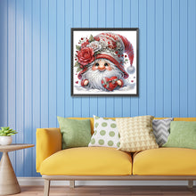 Load image into Gallery viewer, Diamond Painting - Partial Special Shaped - Pretty flower hat gnome (30*30CM)