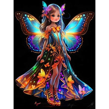 Load image into Gallery viewer, Diamond Painting - Full Round - little butterfly fairy (30*40CM)