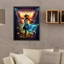 Load image into Gallery viewer, Diamond Painting - Full Round - butterfly fairy (30*40CM)