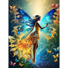 Load image into Gallery viewer, Diamond Painting - Full Round - butterfly fairy (30*40CM)