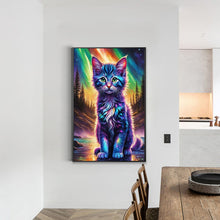 Load image into Gallery viewer, Diamond Painting - Full Round - aurora kitten (40*60CM)