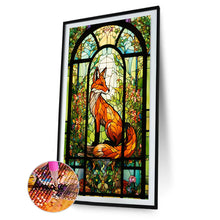 Load image into Gallery viewer, Diamond Painting - Full Round - glass art fox (40*60CM)