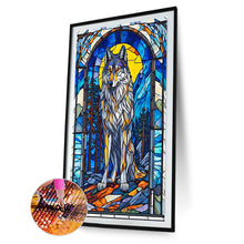 Load image into Gallery viewer, Diamond Painting - Full Round - glass art wolf (40*60CM)